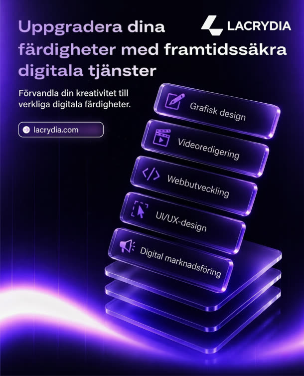 Annonsexempel — Lacrydia tjänstepaket