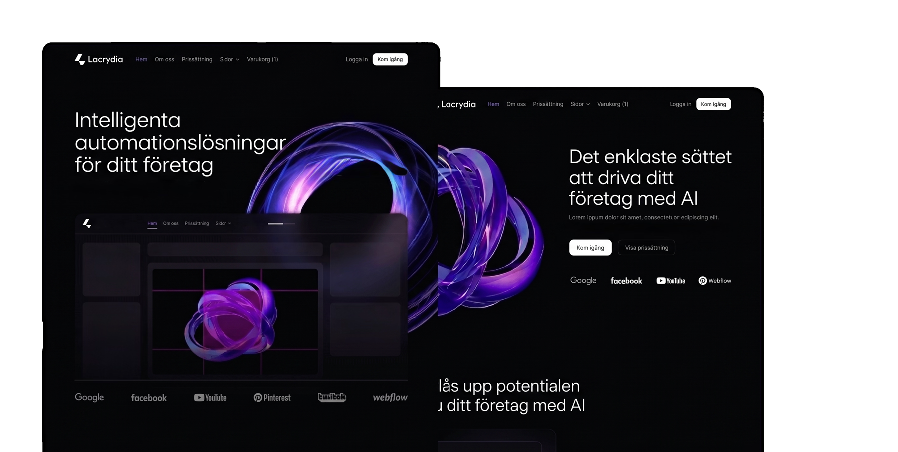 Hemsida-exempel — AI-produktsida